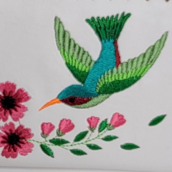 (Sold)LAVISHY HUMMINGBIRD EMBROIDER  WALLET - Picture 8 of 8